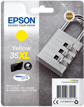 EPSON 35XL Tintenpatrone T3594 Yellow WF-4720DWF WF-4725DWF WF-4730DTWF WF-4740DTWF