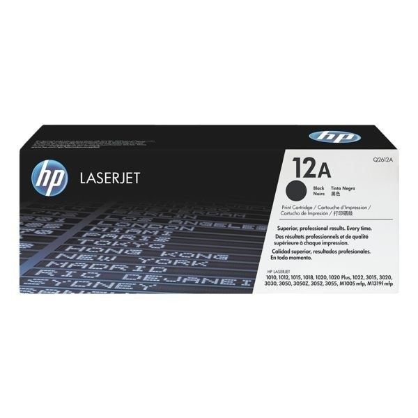 HP 12A Toner Black HP LaserJet 1010 HP 3015 HP 3030 HP LaserJet M1319F Doppelpack Q2612AD