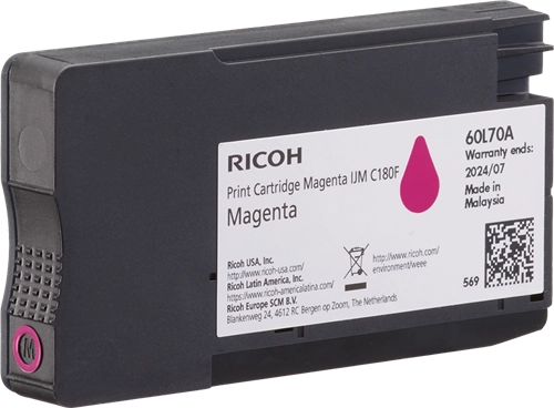 RICOH 408519 Tinte magenta Ricoh IJM C180F ca. 1.600 Seiten