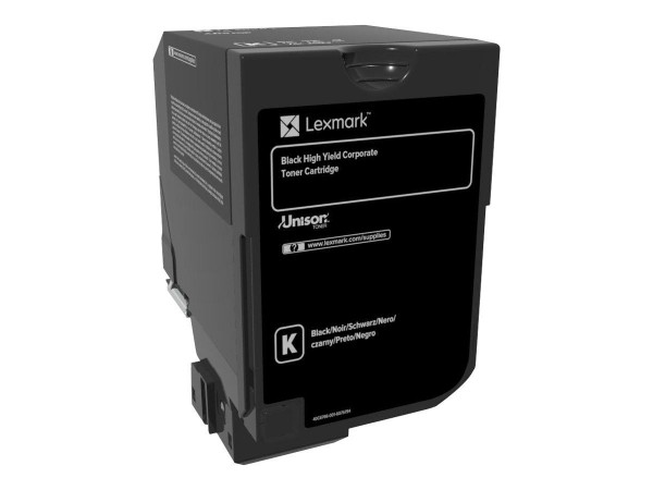 Lexmark 74C2HK0 PB Toner Black 20K Lexmark CS720de CS720dte Lexmark CS725de CS725dte