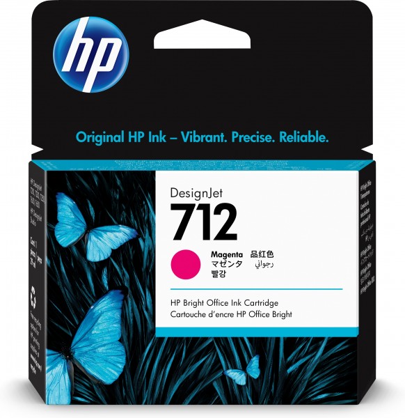 HP 712 Tinte magenta 3ED68A 29 ml HP DesignJet Studio T210 T230 T250 T630 HP T650