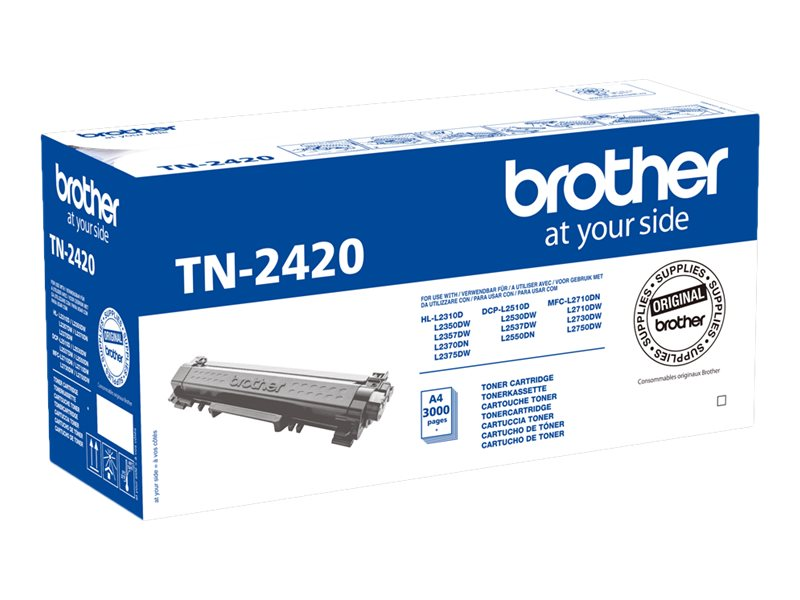 Toner Bank TN2420 Compatible pour Brother DCP-L2530DW MFC L2710DW  HL-L2350DW MFC-L2710DW DCP-L2510D HL-L2375DW MFC-L2730DW MFC-L2750DW  HL-L2310D TN 2420 2410 TN-2420 (Noir, 2-Pack) : : Informatique