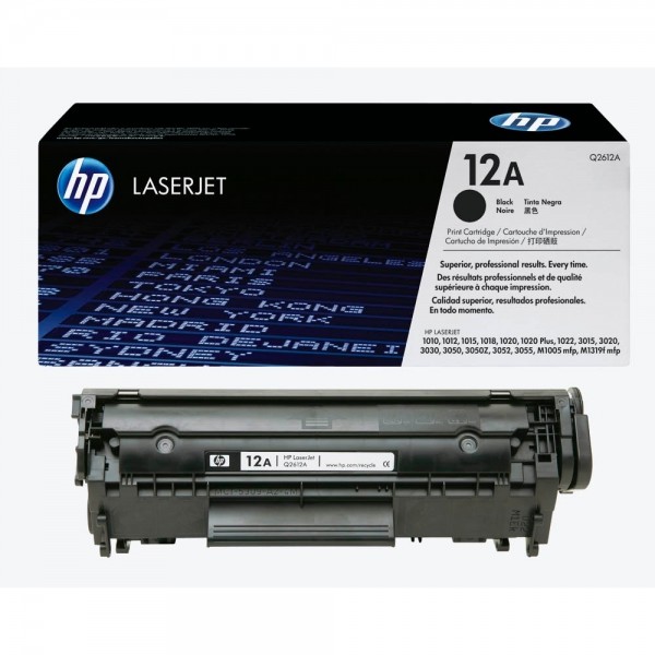 HP 12A Toner Black Q2612A HP LaserJet 1010 LJ1020 HP LJ 3015 LJ3020 LJ3030 LJ3050 M1319F