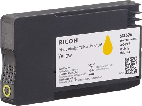 RICOH 408520 Tinte yellow Ricoh IJM C180F ca. 1.600 Seiten