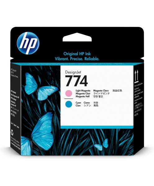 HP 774 Light Magenta / Cyan Printhead P2V98A HP DesignJet Z6610 Production Z6810