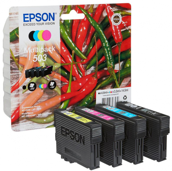 EPSON 503 Tinte Chilli Multipack T09Q64 Epson XP-5200 XP-5205 WorkForce WF-2960 WF-2965 C13T09Q64010