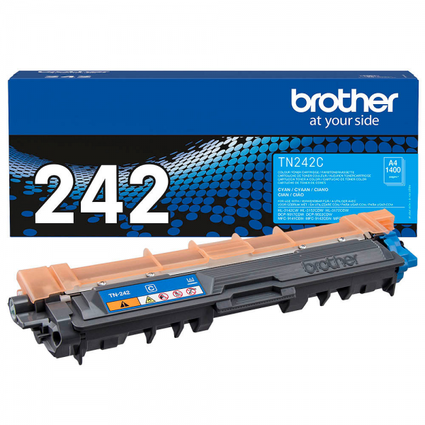 Brother TN-242C Toner Cyan Brother HL-3142CW HL-3152CDW Brother DCP-9022 Brother MFC-9142 Brother MF