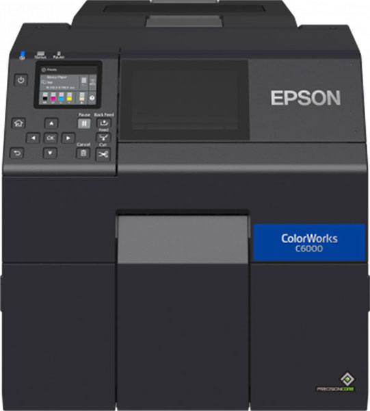 Epson C31CH76102 Etikettendrucker Epson ColorWorks C6000Ae Cutter 108mm USB LAN gloss schwarz