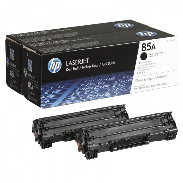 HP 85A Toner Black Doppelpack für LaserJet P1002 P1102 1200 M1130