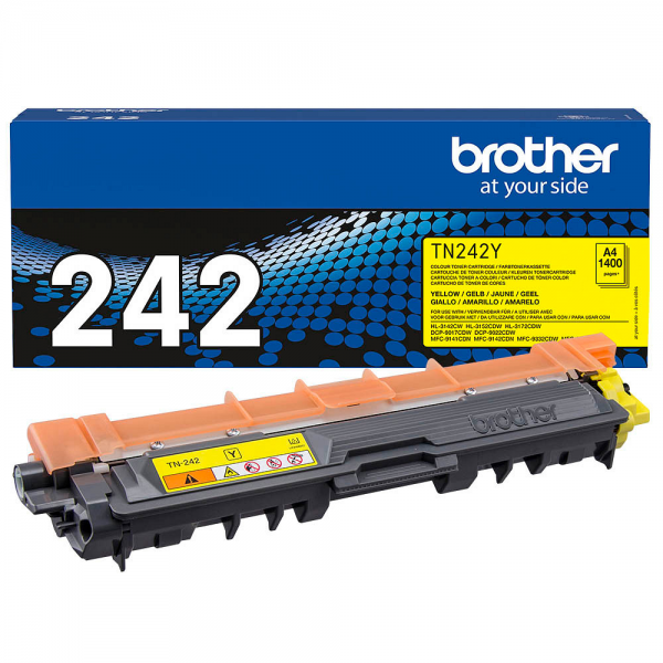 Brother TN-242Y Toner Yellow Brother HL-3142CW HL-3152CDW Brother DCP-9022 Brother MFC-9142 Brother