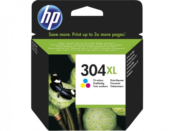 TP Premium Tinte HP 304XL N9K07AE Tri-Color HPDeskjet 2620 2630 2632 2633 HP Envy 5020 HP Envy 5030