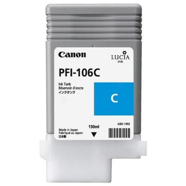 Canon Tintenpatrone PFI-106C Cyan Canon imagePROGRAF iPF6400 Canon imagePROGRAF IPF6450 6622B001