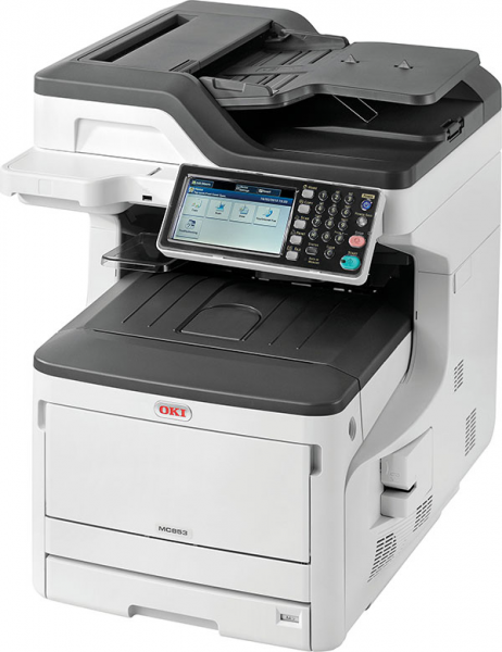 OKI MC853dn MFP Drucker Duplex A3/ A4 print scan copy fax 45850404