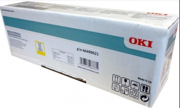 OKI 46490621 Toner Gelb für 6.000 Seiten ES5400 ES5432dn ES5442dn ES5463dn ES5473dn