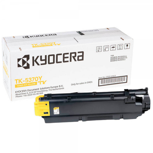 Kyocera TK-5370Y Toner Yellow Kyocera ECOSYS MA3500cix Kyocera MA3500cifx ECOSYS PA3500cx