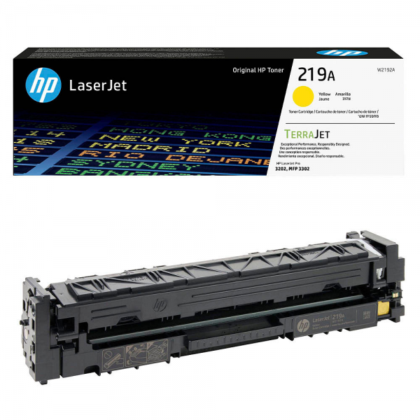 HP 219A Toner Yellow HP Color LaserJet Pro MFP 4302fdn HP Color LaserJet Pro 4202dw W2192A