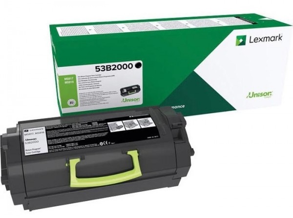 Lexmark 53B2000 Toner Black MS817dn MS818dn Tonerpatrone Schwarz