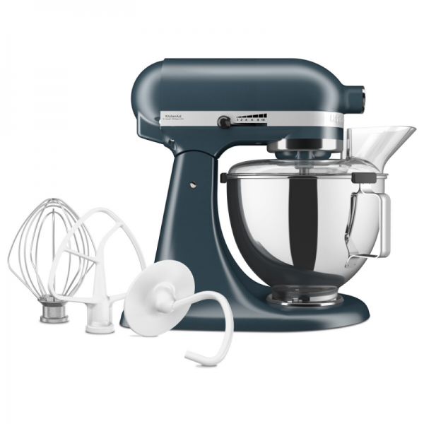 KitchenAid 4,3 L küchenmaschine Blue Steel mit kippbarem Motorkopf 5KSM95PSEBS - Sonderedition -