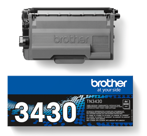 Brother TN-3430 Toner Black HL-L6250 HL-L6300 HL-L6400 MFC-L5700DN MFC-L5750DWLT