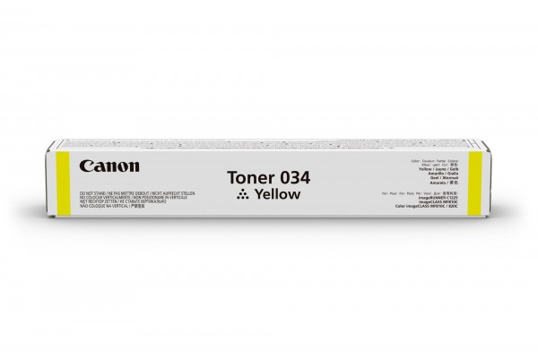 Canon Toner Cartridge 034 Yellow Canon Imageclass MF-810 Canon MF-820 Imagerunner 1225iF 9451B001