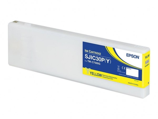 Epson SJIC30P-Y Tinte Yellow Original Epson ColorWorks TM-C7500G Tintenpatrone C33S020641