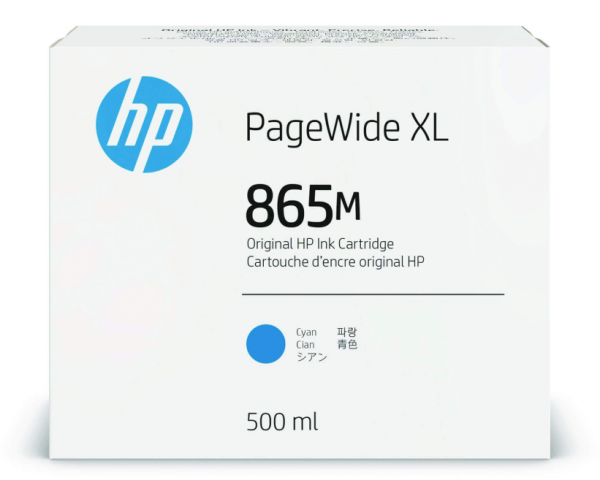 HP 865M Tinte Cyan 3ED89A HP PageWide XL-4200 HP PageWide XL 4250 HP PageWide XL 5200