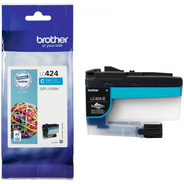 Brother LC-424C Tintenpatrone Cyan für Brother DCP-J1200W