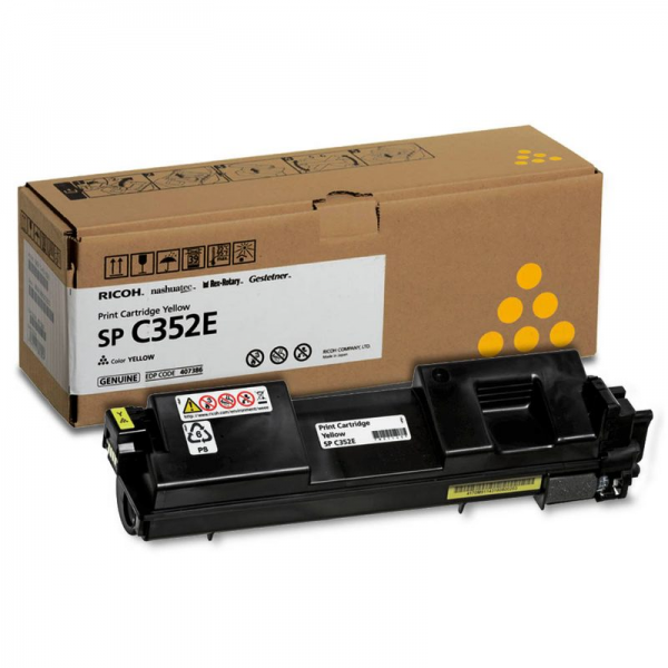 RICOH Aficio 408218 Toner yellow Ricoh Aficio SPC 352dn Typ C352E 6.000 Seiten