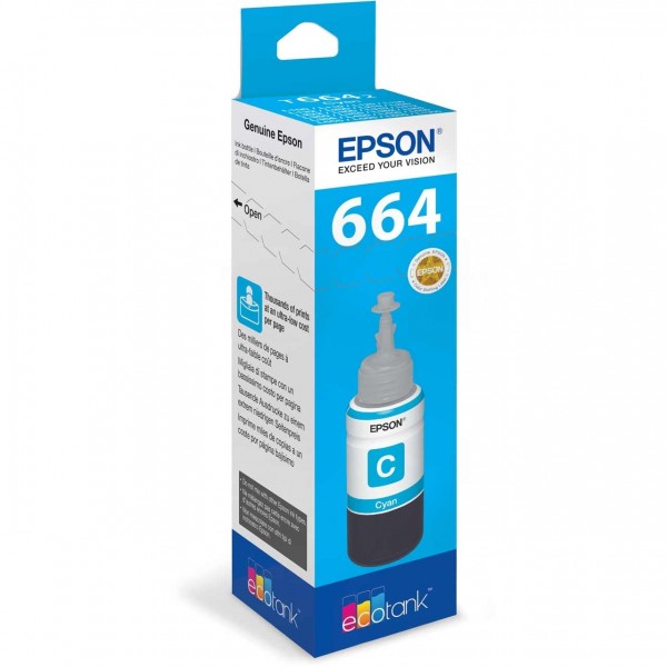 Epson Tinte T6642 cyan 70 ml für EcoTank ET-14000 ET-16500 ET-2500 ET-2550 ET-2600 ET-2650