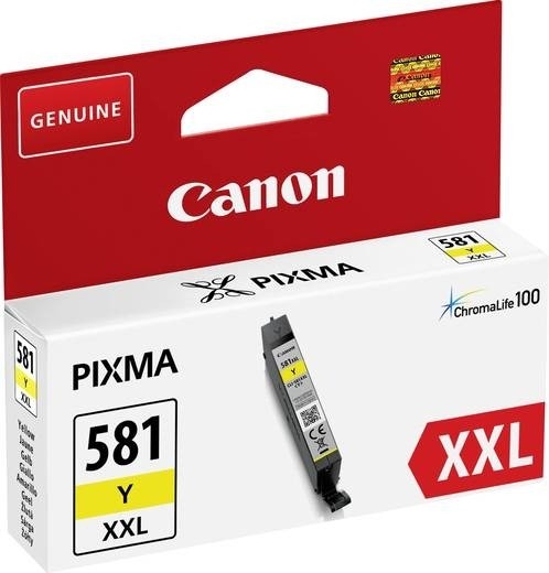 Canon Tinte yellow CLI-581Y XXL für Canon PIXMA TR7550 TR8550 Canon TS6150 TS8150 TS9150 1997C001