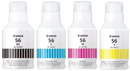 Canon GI-56 Multipack mit allen Tinten für Maxify GX3050 GX5050 GX6040 GX6050 GX7040 GX7050 GX7055