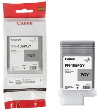 Canon Tintenpatrone PFI-106PGY Photo Grey Canon imagePROGRAF iPF6400 imagePROGRAF IPF6450 6631B001