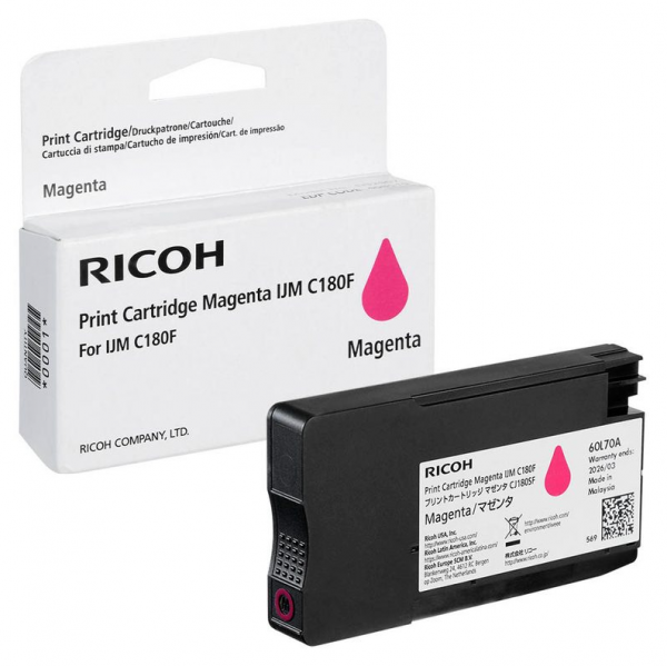 Ricoh 408519 Tinte Magenta für IJM C180F ca. 1.600 Seiten