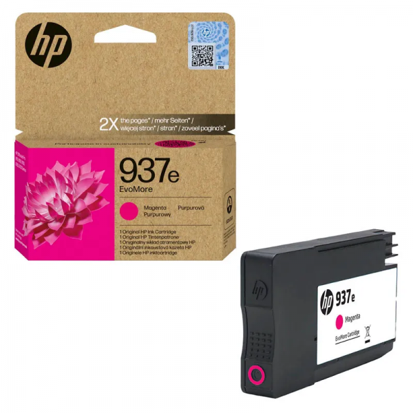 HP 937e EvoMore Magenta Tinte HP Officejet Pro 9110b 9120e 9720E 9730e 4S6W7NE