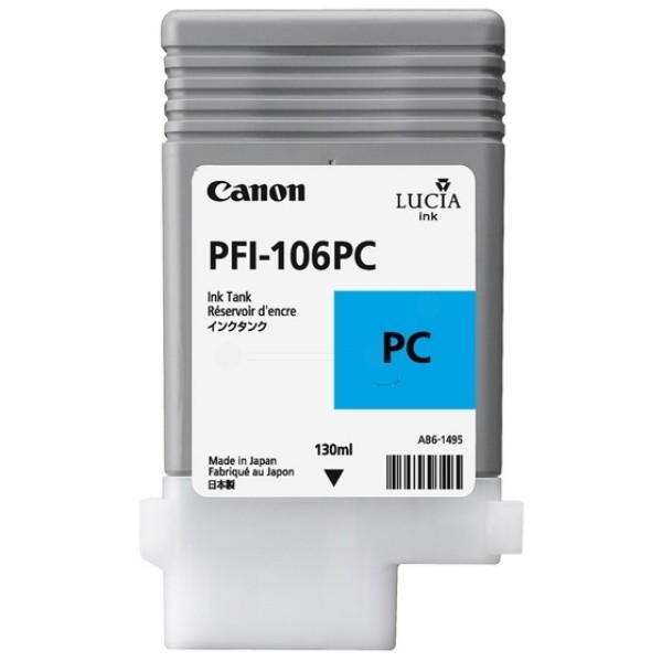 Canon Tintenpatrone PFI-106PC Photo Cyan Canon imagePROGRAF iPF6400 imagePROGRAF IPF6450 6625B001