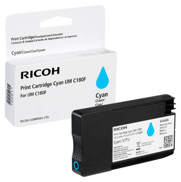 Ricoh 408518 Tinte Cyan für IJM C180F ca. 1.600 Seiten