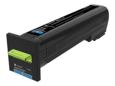 Lexmark 72K2XC0 PB Toner cyan 22K Lexmark CS820de Lexmark CS820dte Lexmark CS820dtfe