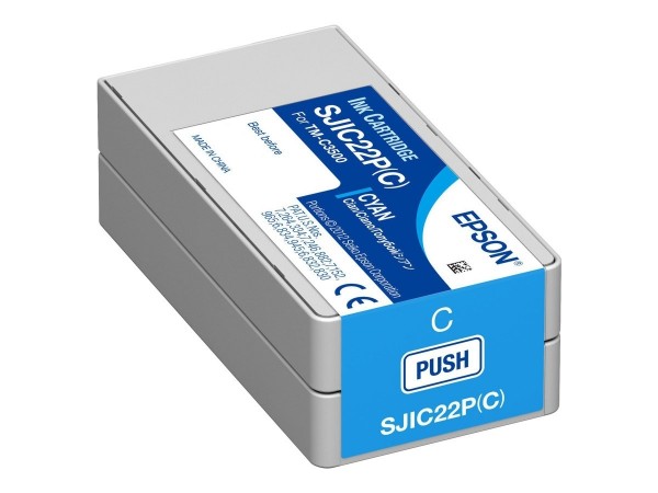 Epson S020602 Tintenpatrone cyan SJIC22P für Epson TM C3500 C33S020602