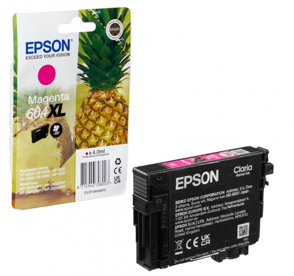 Epson 604XL Tinte magenta C13T10H34010 Pineapple Epson Home XP-4200 WF-2950DWF