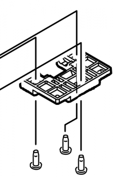 Brother D00G17001 Hinge Arm für DCP-L2508DW DCP-L2518DW DCP-L2548DW DCP-L2600D