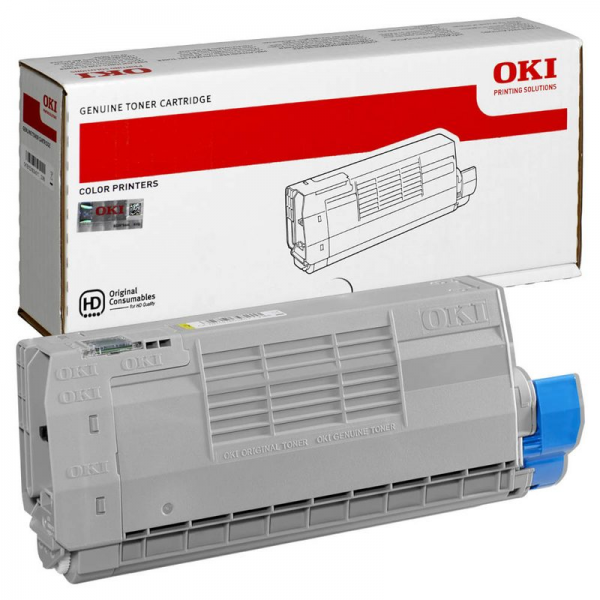 OKI C700 Toner Yellow OKI C712N OKI C712DN Original 46507613