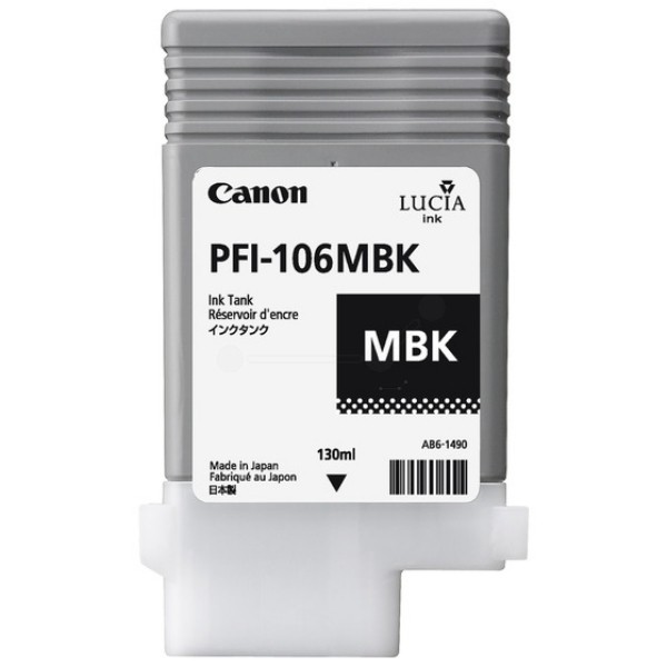 Canon Tintenpatrone PFI-106MBK Matte Black Canon imagePROGRAF iPF6400 imagePROGRAF IPF6450 6620B001