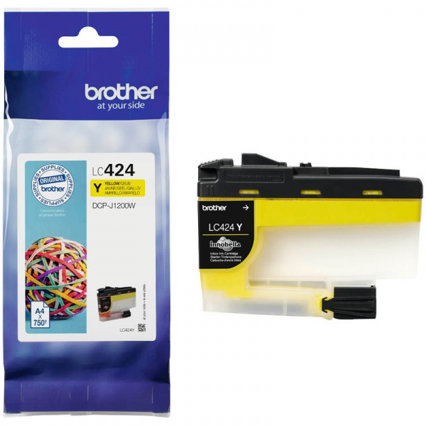 Brother LC-424Y Tintenpatrone Yellow für Brother DCP-J1200W