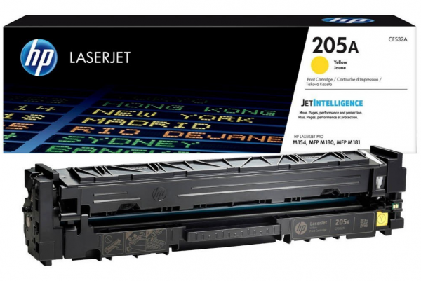 HP 205A Toner yellow CF532A HP Color LaserJet M180n M181fw HP Color LaserJet Pro M154a