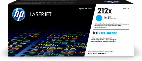 HP 212X Toner Cyan W2121X 10.000 Seiten Color LaserJet Enterprise M554dn M555dn M555x