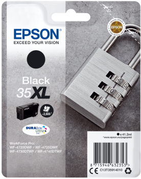 EPSON 35XLTintenpatrone T3591 Black XL WF-4720DWF WF-4725DWF WF-4730DTWF WF-4740DTWF