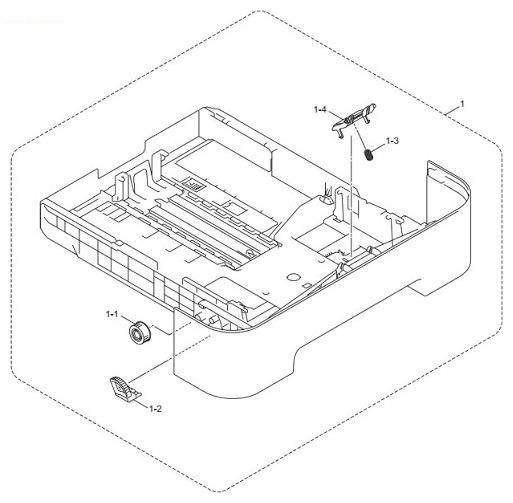 Brother LY2567003 Paper Tray für Fax 2840 Brother 2845 Brother 2940 Brother HL-2130 Brother HL-2240