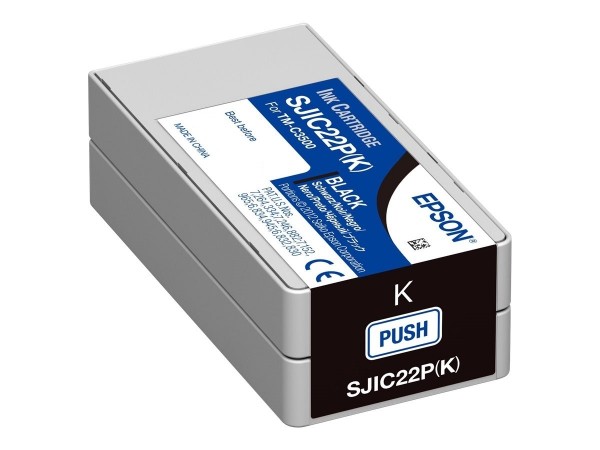 Epson S020601 Tintenpatrone schwarz SJIC22P für Epson ColorWorks C3500 C33S020601