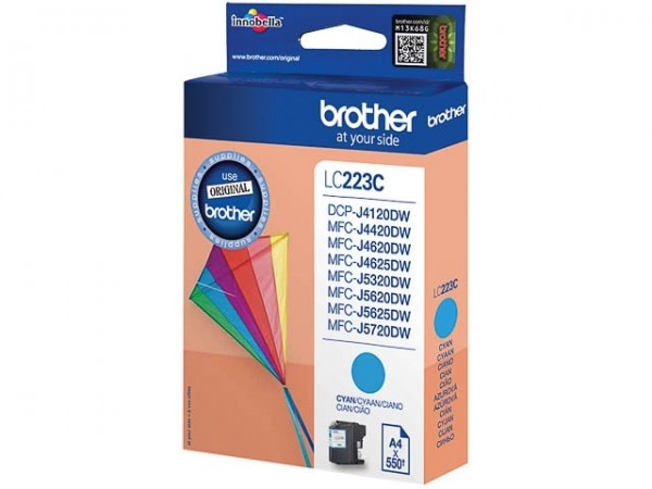 Brother LC-223C Tinte Cyan Original MFC-J4620DW J4625DW J5620DW MFC-J5720DW