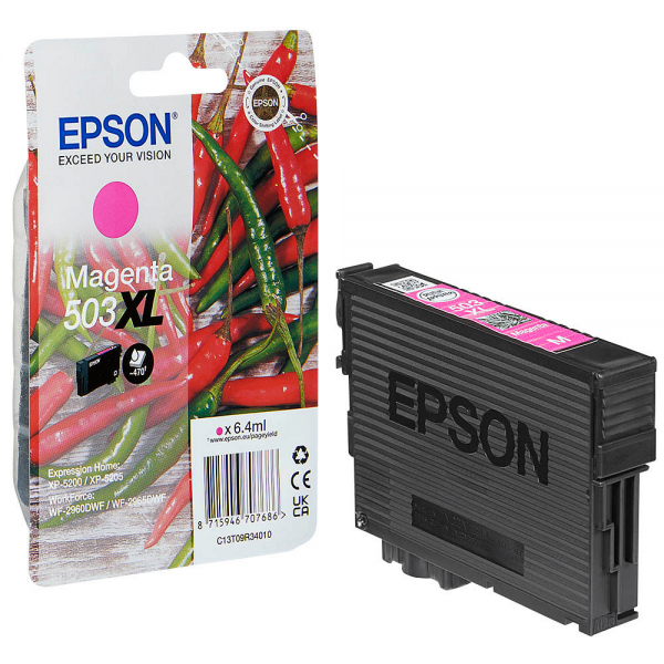 EPSON 503 Tinte Chilli Magenta T09R34 Epson XP-5200 XP-5205 WorkForce WF-2960 WF-2965